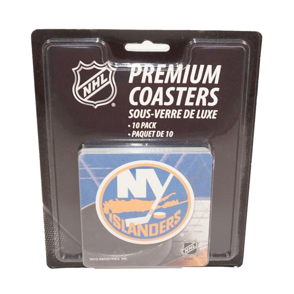 New York Islanders NHL Hockey - Premium 3.5" Drink Coasters - Cardboard 10 Pack